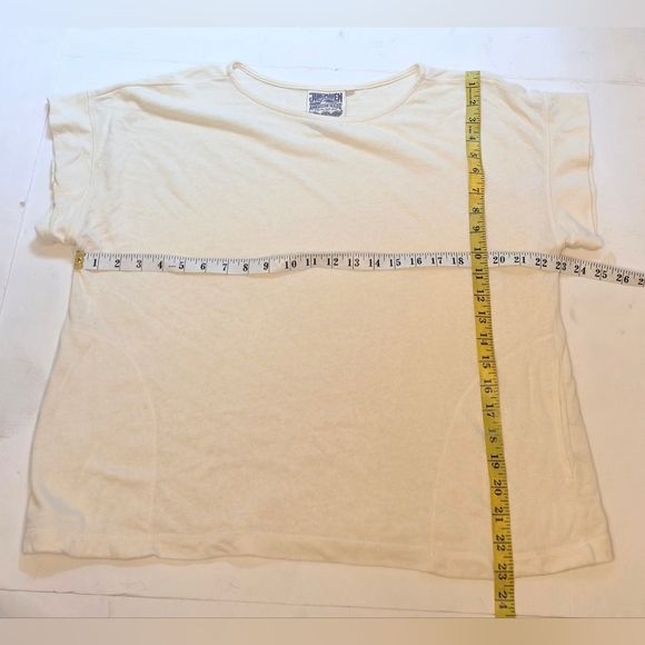 JUNGMAVEN WHITE COTTON TSHIRT WITH SIDE POCKETS LG. - Picture 10 of 13